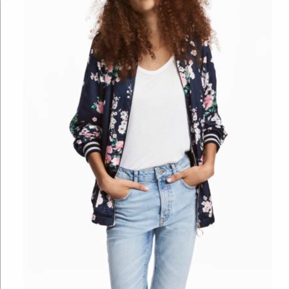 H &M woman’s floral jacket